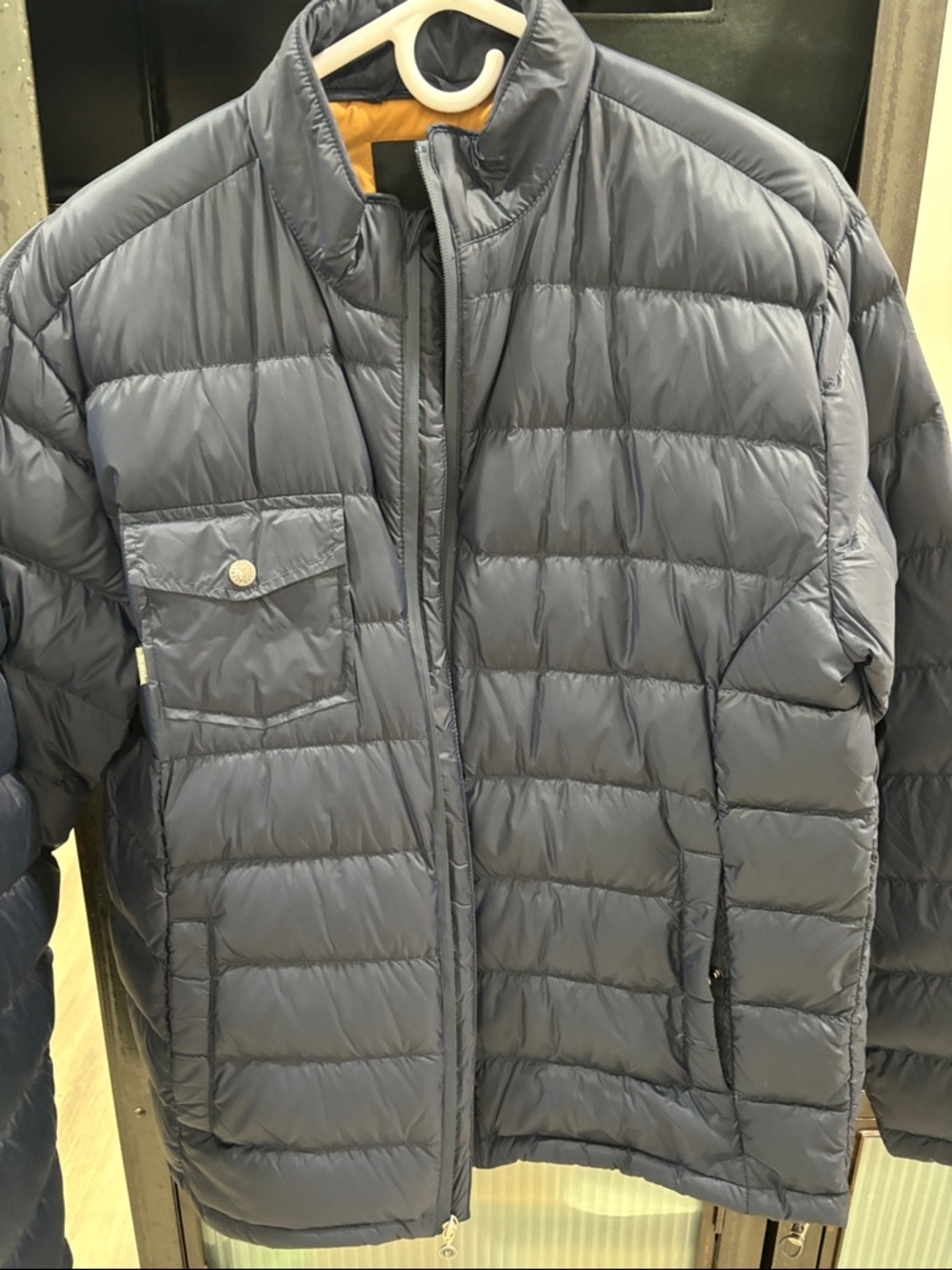 Linksoul Mens Dark Navy Full Zip Down Insulated Jacket - Size M